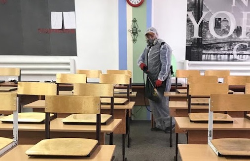 Дезинфекция спортивного лицея