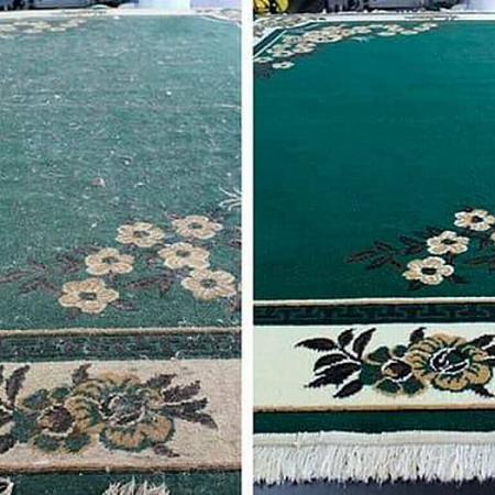 Химчистка ковра с бахромой